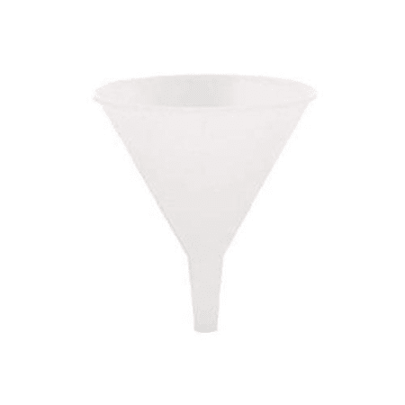 Update International Plastic Funnel, 4 5/8", White