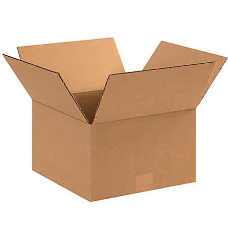 Partners Brand Corrugated Boxes, 12"L x 12"W x 7"H, Kraft, Pack Of 25