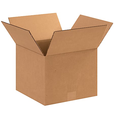 Partners Brand Corrugated Boxes, 12" x 12" x 9", Kraft, Pack Of 25