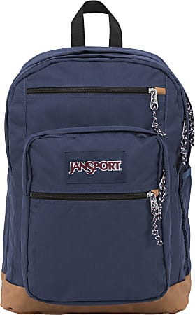 JanSport Cool Student Backpack with 15" Laptop Pocket, Navy
