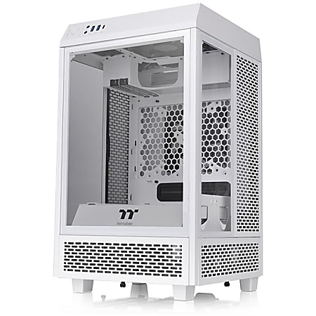 Thermaltake The Tower 100 Snow Mini Chassis - Mini-tower - Snow - SPCC, Tempered Glass - 4 x Bay - 2 x 4.72" x Fan(s) Installed - 0 - Mini ITX Motherboard Supported - 3 x Fan(s) Supported