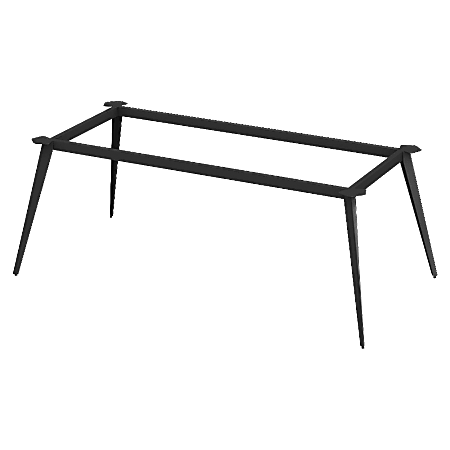 Lorell® Rectangular Conference 4-leg Table Base, For 8'W Top, Black