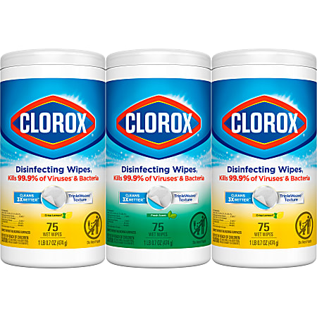Clorox Disinfecting Wipes 7 x 8 Fresh ScentCitrus Blend 75 Wipes