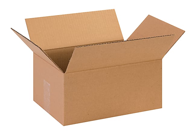 Partners Brand Corrugated Boxes, 13" x 9" x 6", Kraft, Pack Of 25