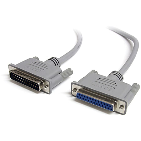 StarTech.com StarTech.com - Parallel cable - DB-25 (M) - DB-25 (M) - 1.8 m - DB-25 Male - DB-25 Female - 6ft - Gray