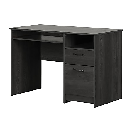 South Shore Tassio 45 W Computer Desk Gray Oak Office Depot