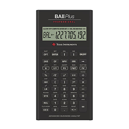 Texas Instruments® BA II Plus Professional Calculator