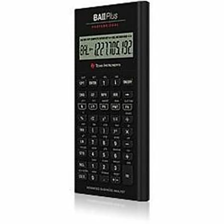 TEXAS INSTRUMENTS Calculatrice financière BA II Plus Pro IIBAPRO/TBL/4E6/B