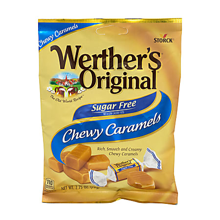 Werther&#x27;s Original Chewy Sugar-Free Caramels, 2.75 Oz, Pack