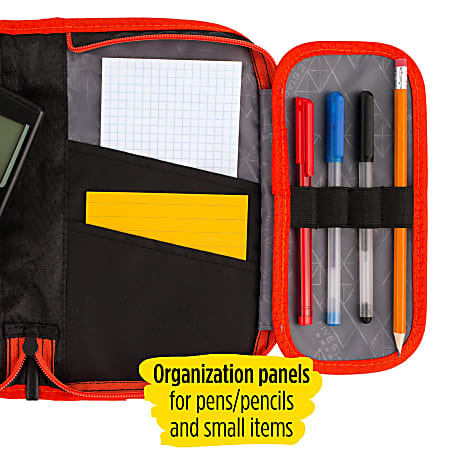 Multi section pencil case top