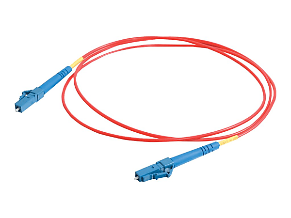 C2G 2m LC-LC 9/125 Simplex Single Mode OS2 Fiber Cable - Red - 6ft - Patch cable - LC single-mode (M) to LC single-mode (M) - 2 m - fiber optic - simplex - 9 / 125 micron - OS2 - red