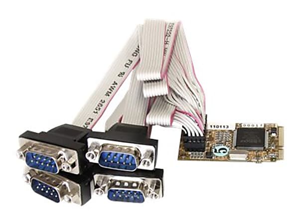 StarTech.com 4 Port RS232 Mini PCI Express Serial Card w/ 16650 UART