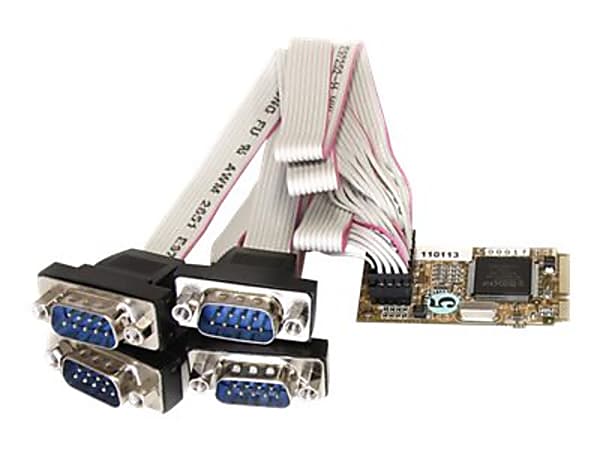 StarTech.com 4 Port RS232 Mini PCI Express Serial