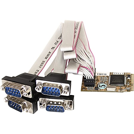 StarTech.com 4 Port RS232 Mini PCI Express Serial Card w/ 16650 UART