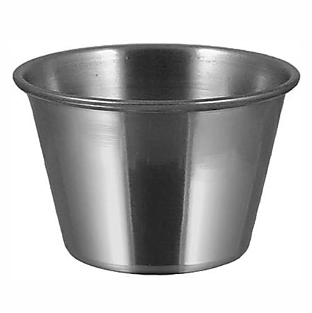 International Tableware Stainless Steel Sauce Cups 2.5 Oz Pack Of
