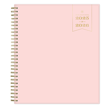 2025-2026 Day Designer Monthly Academic Planner, 8" x 10", Blush, July 2025 To June 2026, 151671