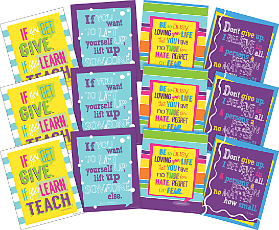 Barker Creek Art Prints, 8" x 10", Happy Collection, Set Of 12 Prints