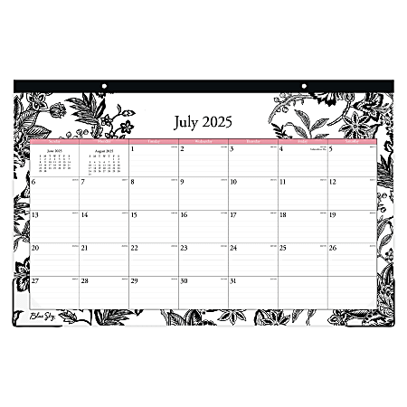 2025-2026 Blue Sky Monthly Desk Pad Planning Calendar, 17" x 11", Analeis, July 2025 To June 2026, 151719