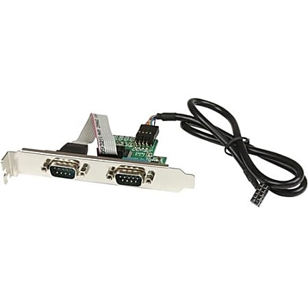 StarTech.com Motherboard Serial Port - Internal - 2 Port - Bus Powered - FTDI USB to Serial Adapter - ICUSB232INT2