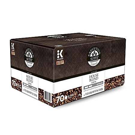 Executive Suite® Coffee Single-Serve Coffee K-Cup®, House Blend, Carton Of 70