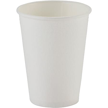 Dixie PerfecTouch 12 oz Insulated Paper Hot Coffee Cups by GP Pro - 12 fl oz - White - Paper - Beverage, Hot Drink - 50/Pack - 20 / Carton