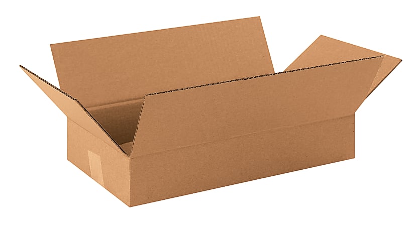 Partners Brand Corrugated Cartons, 16" x 9" x 3", Kraft, Pack Of 25