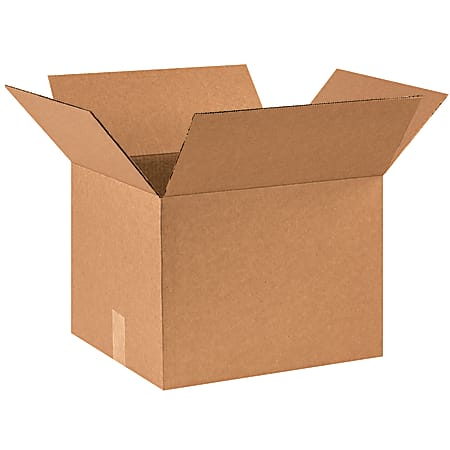 Partners Brand Corrugated Boxes, 16" x 14" x 12", Kraft, Pack Of 25