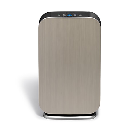 Alen BreatheSmart Flex Pure True HEPA Air Purifier, 700 Sq. Ft. Coverage, 25”H x 15”W x 8-1/2”D, Brushed Silver