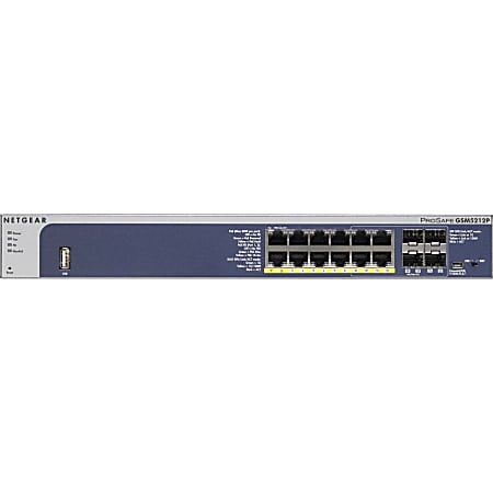 NetgGear ProSafe GSM5212P Ethernet Switch