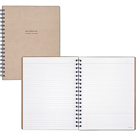 At-A-Glance Signature Collection Medium Meeting Book - 80 Sheets - Twin Wirebound - Ruled - 7 7/8" x 9 5/8" - Perforated, Durable, Flexible Cover - 1 Each