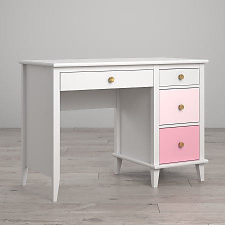 White pink desk discount