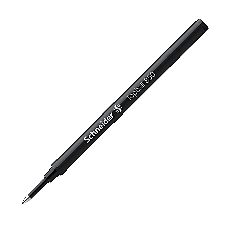 Schneider Topball 850 Rollerball Refill, Conical Point. 0.5 mm, Black Ink