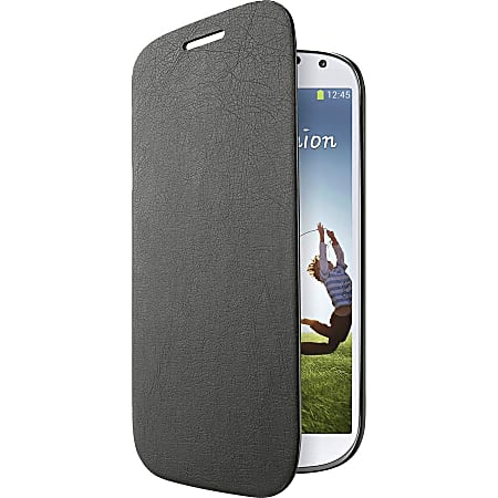 Belkin Micra Folio Carrying Case (Folio) Smartphone - Blacktop - Polyurethane, Polycarbonate, MicroFiber Interior - Textured