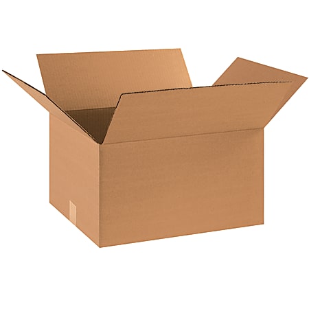 Partners Brand Corrugated Boxes, 18" x 14" x 10", Kraft, Pack Of 25