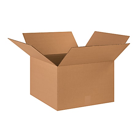 Office Depot® Brand Heavy-Duty Corrugated Cartons, 18" x 18" x 12", Kraft, Pack Of 25