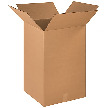 Partners Brand Corrugated Boxes, 18" x 18" x 28", Kraft, Pack Of 10