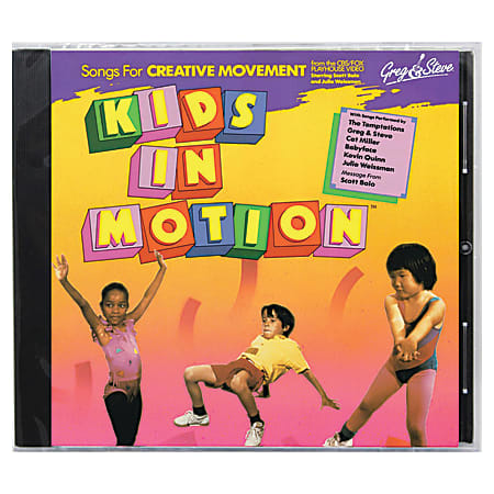 Greg & Steve Kids In Motion CD, Pre-K To Grade 3