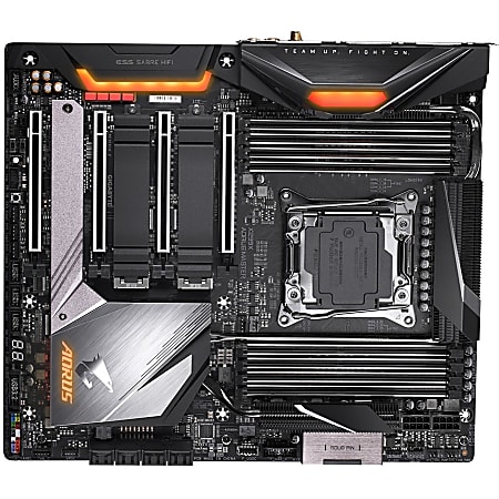 Aorus X299X AORUS MASTER Desktop Motherboard - Intel Chipset - Socket R4 LGA-2066  - Extended ATX - 256 GB DDR4 SDRAM Maximum RAM - UDIMM, DIMM - 8 x Memory Slots  - IEEE 802.11 a/b/g/n/ac/ax - 8 x SATA Interfaces