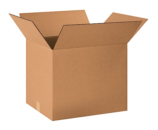 Partners Brand Corrugated Boxes, 20" x 16" x 16", Kraft, Pack Of 15