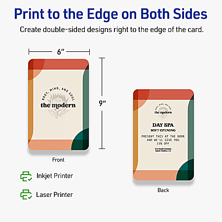Avery Printable Postcards With Sure Feed Technology 6 x 9 Rectangle