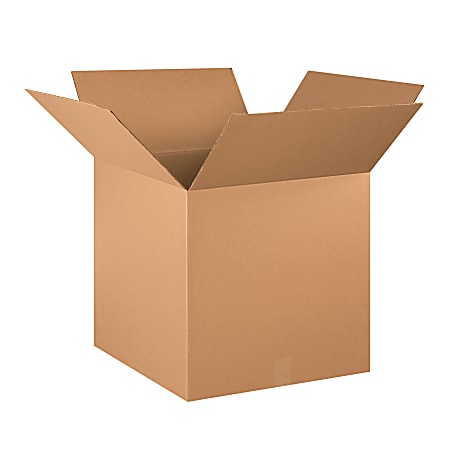 Partners Brand Heavy-Duty Single Wall Boxes, 20" x 20" x 20", Kraft, Pack Of 10