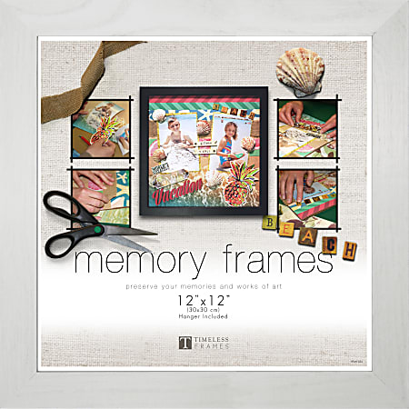 Timeless Frames® Regal Line Frame, 12”H x 12”W x 1”D, White