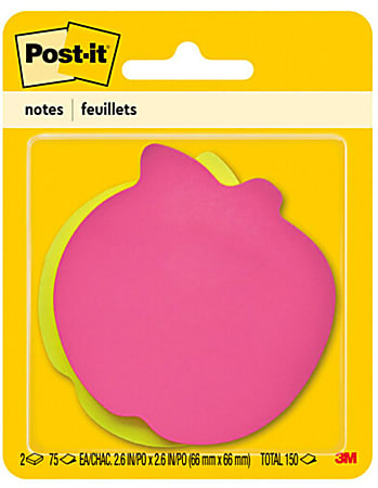 Post-it Super Sticky Notes, 3 in x 3 in, 2 Pads, 70 Sheets/Pad, Clean Removal, Assorted Colors