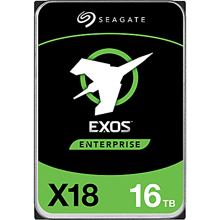 Seagate Exos X18 ST16000NM004J 16 TB Hard Drive - 3.5" Internal - SAS (12Gb/s SAS) - Video Surveillance System, Storage System Device Supported