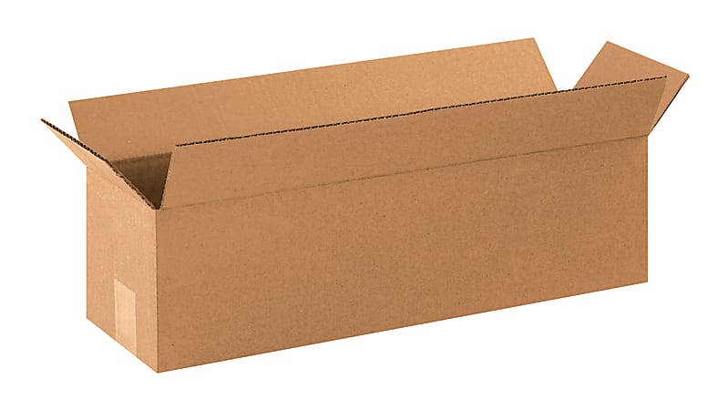 Partners Brand Corrugated Cartons, 22" x 6" x 6", Kraft, Pack Of 25
