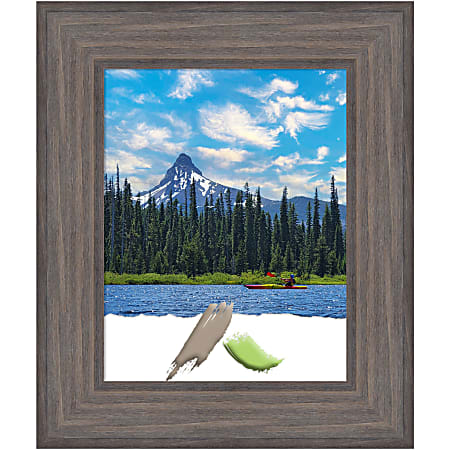 Amanti Art Country Barnwood Wood Picture Frame, 16"