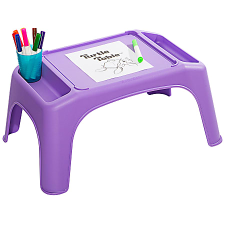 LapGear® Turtle Table, 9-5/8”H x 22-7/16”W x 15-1/8”D, Purple