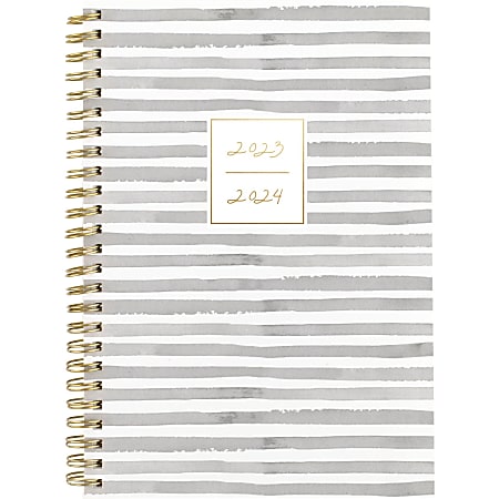2023-2024 Leah Bisch for Cambridge® Academic Weekly/Monthly Planner, 5-1/2" x 8-1/2", Stripe, July 2023 to June 2024, LB20-200A