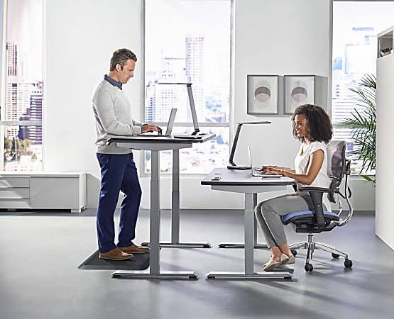 Black Anti-Fatigue Standing Desk Office Mat 32 x 20 x  : BD