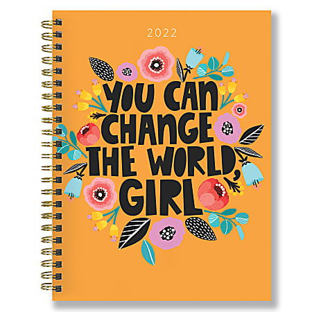 TF Publishing Weekly/Monthly Planner, 8" x 6-1/2", Change The World, January To December 2022